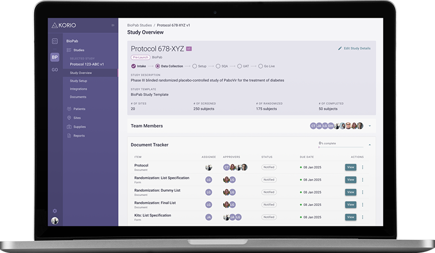 Korio - Drug supply management for clinical trials